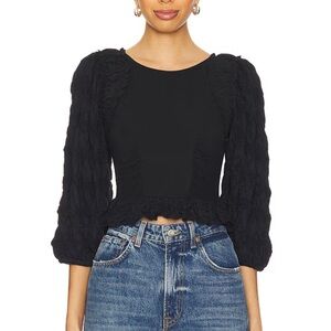 Free People Black Oliva Top, Size M!